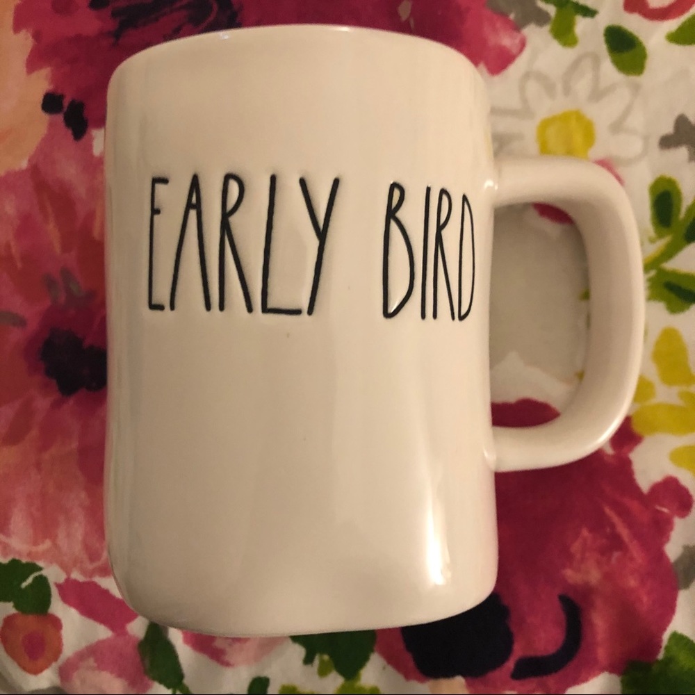 Rae Dunn Long Letter Early Bird Mug